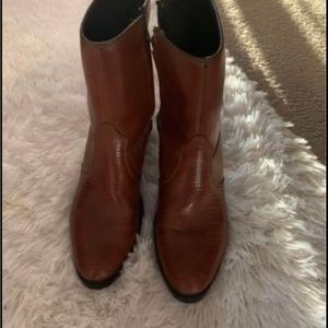 Women Cognac color, Long Haul boots, size 10.5